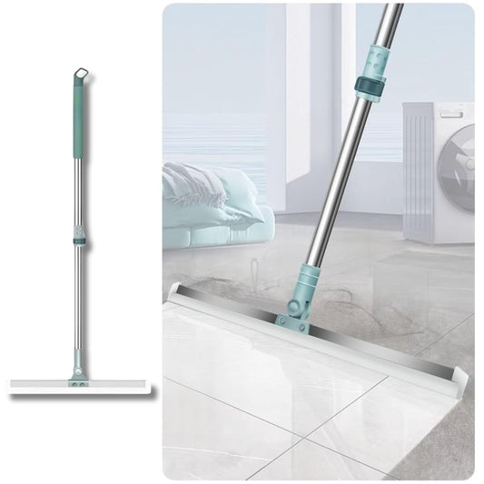 Magic Broom Wiper for Bathroom & Floor Cleaning, Silicone Sweeper with Built-in Drying Squeegee & Dust Remover